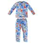 Imagem de Pijama Infantil em Malha Soft Thermo Dinossauros Azul Up Baby