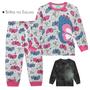 Imagem de Pijama Infantil Feminino em Meia Malha Longo Kyly