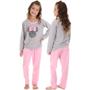 Imagem de Pijama Infantil Feminino Estampado Longo de Frio Roupa de Dormir Menina Inverno - FREE STORE