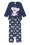 Imagem de Pijama Infantil Feminino Inverno Coala - Hey Kids Azul 