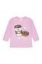 Imagem de Pijama Infantil Feminino Inverno Coffe Time - Hey Kids Rosa Claro