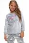 Imagem de Pijama Infantil Feminino Inverno Fleece Love Menina Moletom Felpudo Manga Longa Frio