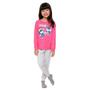 Imagem de Pijama Infantil Feminino Longo Rosa Ursinha - Malwee