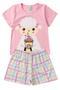 Imagem de Pijama Infantil Feminino Verão Milkshake Sheep - Hey Kids - Rosa Claro