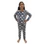 Imagem de Pijama Infantil Inverno Fleece Noite Quente Confortável Nuvem - Tam. 04