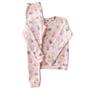Imagem de Pijama Infantil Longo Roupa de Dormir Fleece Plush Soft Inverno Sorvete Rosa - Tam. 02 
