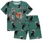 Imagem de Pijama Infantil Masculino Camiseta + Bermuda em Meia Malha Brilha no Escuro Kyly