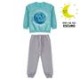 Imagem de Pijama Infantil Masculino Longo Flanelado Azul Best Brilha no Escuro - Malwee