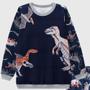 Imagem de Pijama Infantil Masculino Luc.Boo Em Fleece Dinossauro