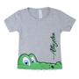 Imagem de Pijama Infantil Masculino Toy Box Curto Alligator Cinza 6041