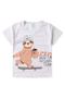 Imagem de Pijama Infantil Masculino Verão Coffe With Skateboard - Hey Kids - Branco