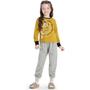 Imagem de Pijama Infantil Menina Inverno Girafa Brilha No Escuro Tam 4 a 14 - Angerô