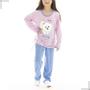 Imagem de Pijama Infantil Princesa Longo De Inverno Cumprido Estampado