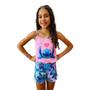 Imagem de Pijama Infantil Stitch Feminino Ondinha Roupa para Dormir