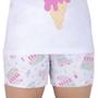 Imagem de Pijama Infanto Juvenil Dedeka Sorvete Curto Branco - 25116