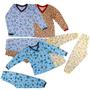 Imagem de Pijama Inverno Bebê Menino Longo Roupa De Dormir Infantil De Algodão 1 2 4 Anos