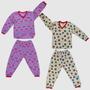 Imagem de Pijama Inverno Bebê Menino Longo Roupa De Dormir Infantil De Algodão 1 2 4 Anos