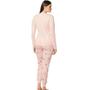 Imagem de Pijama Longo Feminino 100% Algodão Malwee (6518) - Lua/Rosa