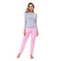 Imagem de Pijama Longo Feminino E-Pijama By Sepie 5104/LS223 Poliviscose - Rosa