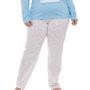 Imagem de Pijama Longo Lhama Plus Size Doce Luar 5600