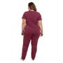 Imagem de Pijama Longo Liganete Vinho Sepie 1052-PL Plus Size