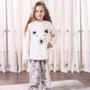 Imagem de Pijama Longo Urso Polar Tamanho 10 Infantil Plush Due