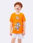 Imagem de Pijama Manga Curta Masculino Infantil Laranja Tom and Jerry