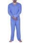 Imagem de Pijama Manga Longa Calça Comprida Roupa de Dormir Masculino Inverno - PIJAMA MASCULINO LONGO