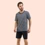 Imagem de Pijama Masculino Algodão Bela Notte 1001552 Listrado - Plus Size