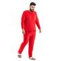 Imagem de Pijama Masculino Feminino Inverno Microfibra Adulto Fleece