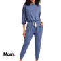 Imagem de Pijama Mash Feminino Blusa Cropped Modal Manga Longa Soft