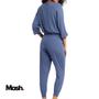 Imagem de Pijama Mash Modal Soft Feminino Manga Longa Blusa Cropped