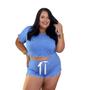 Imagem de Pijama Plus Size Feminino Curto Baby Doll Short Doll