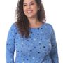 Imagem de Pijama Plus Size Feminino malha suede Comprido g3 g4 amamentação Inverno toque macio quentinho