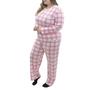 Imagem de Pijama Plus Size Feminino Meia Malha de inverno Victory