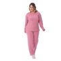 Imagem de Pijama Plus Size Frio Inverno Com Bordado Feminino Adulto