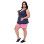 Imagem de Pijama Plus Size Short Doll Amamentação Regata Coração