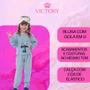 Imagem de Pijama Plush Inverno Infantil Menina Bolso Canguru Victory