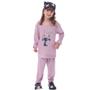 Imagem de Pijama Plush Inverno Infantil Menina Bolso Canguru Victory