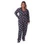 Imagem de Pijama Print Plus Size Americano Canelado