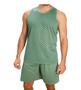 Imagem de Pijama Regata com short Masculino PV confortável não P ao G3 plus não amassa 073