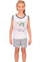 Imagem de Pijama Regata e Short Listrado - Izitex