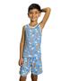 Imagem de Pijama Regata Masculino Roupa de Dormir Bermuda