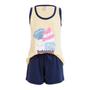 Imagem de Pijama Short Doll Regata Cup Cake Infantil Menina Luna Cuore Unica