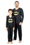 Imagem de Pijama Super Herói Infantil Estampado Batman Longo Malha PV