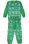 Imagem de Pijama Verde com Estampa de Video Game Malha Algodão Conforto