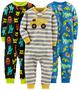 Imagem de Pijamas de Algodão Snug Fit para Bebês e Meninos (4T) - Pacote com 3