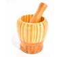 Imagem de Pilão de Bambu com Socador Para Temperos e Condimento