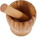 Imagem de Pilão de Bambu Madeira com Socador de Temperos Reforçado Cozinha Culinária