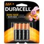 Imagem de Pilha AAA Duracell Palito com 4 unidades